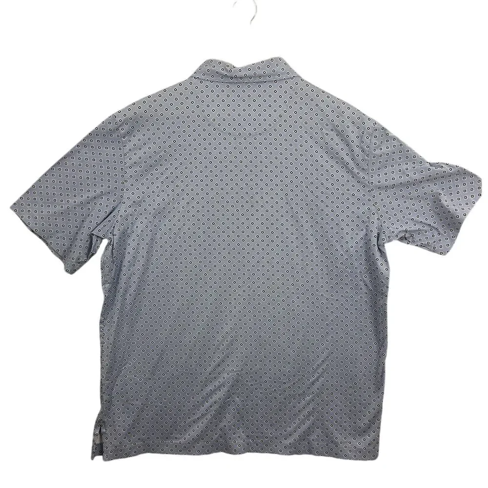 Polo Golf Ralph Lauren Men’s Polo Shirt Blue Geometric Print‎ Size L